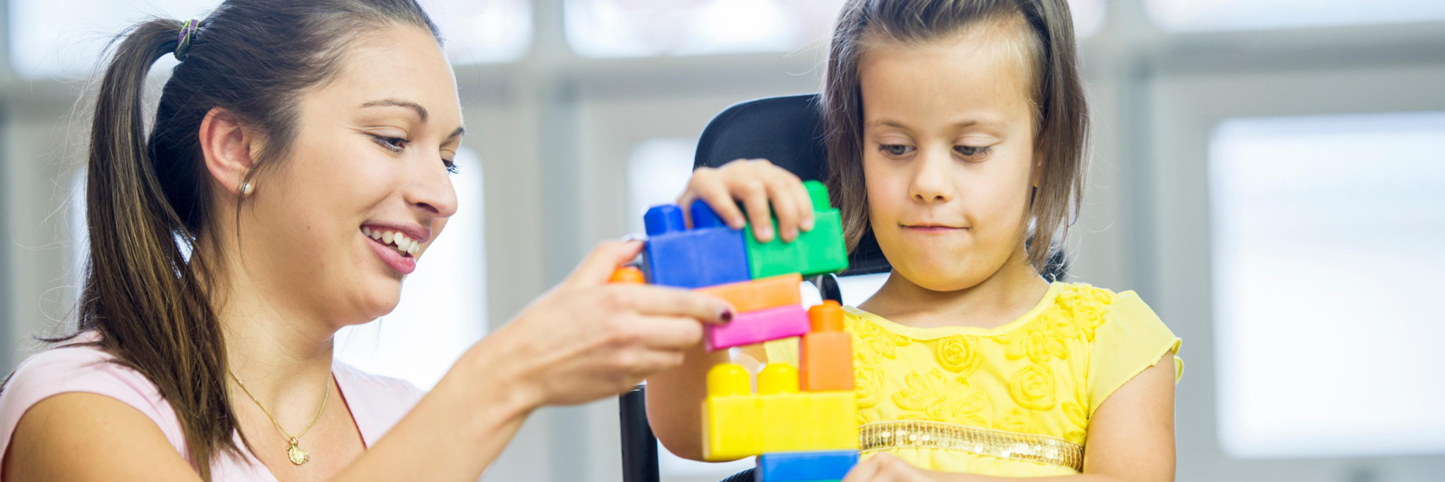 NDIS worker with a child